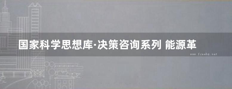 国家科学思想库·决策咨询系列 能源革命中电网技术发展预测和对策